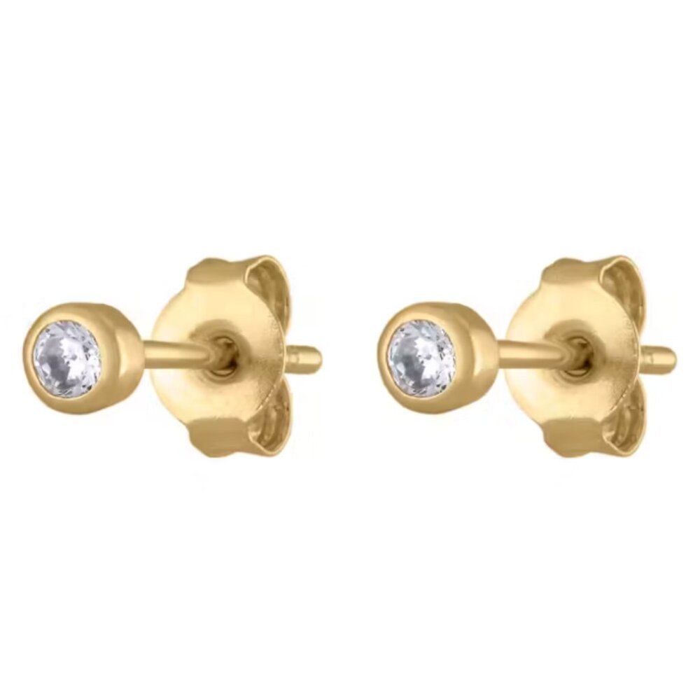 Maison Miru - Tiny Crystal Studs - New - Never Worn